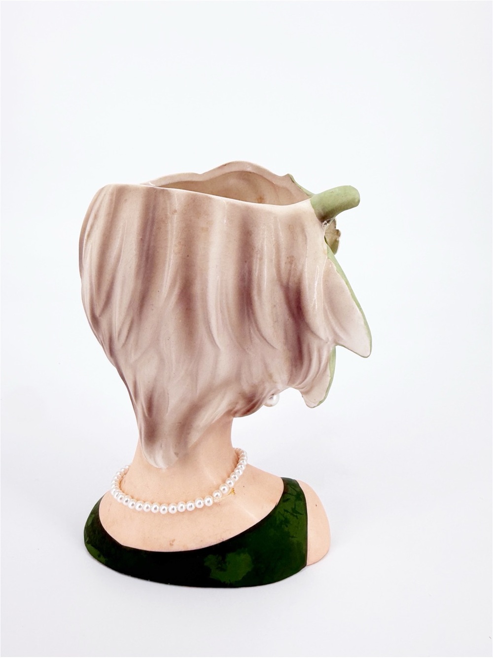 1950 LADY HEAD VASE by RELPO, JAPAN - Picture 5 of 9